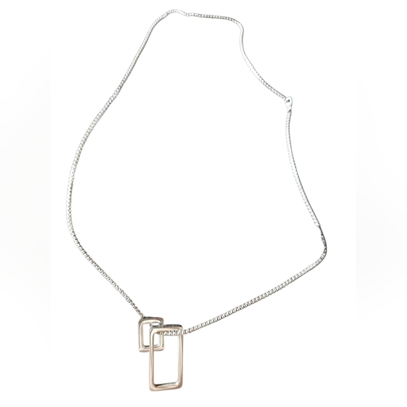 New Stainless Steel Geometric Necklace - Picture 3 of 3